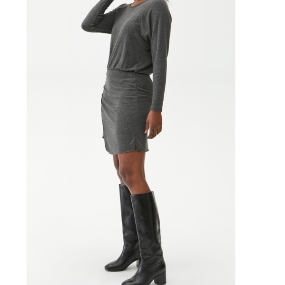 MICHAEL STARS Hally Faux Wrap Long Sleeve Dress - Picture 3 of 8